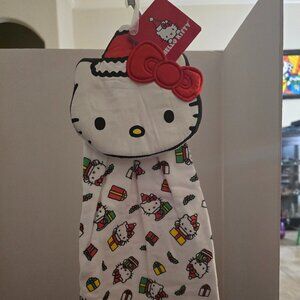Hello Kitty Two Sanrio Christmas Towels New